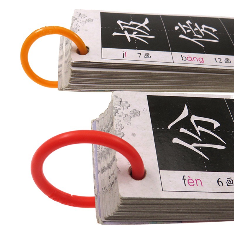 Factory direct supply plastic split ring plastic card ring color plastic book ring color book ring color complete in stock