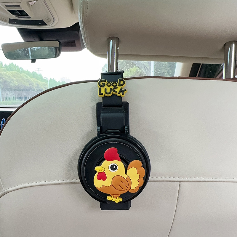 Car cup holder/beverage holder — FAW Zodiac Car Cup - cup-holderhook-2-in-1-black-rooster