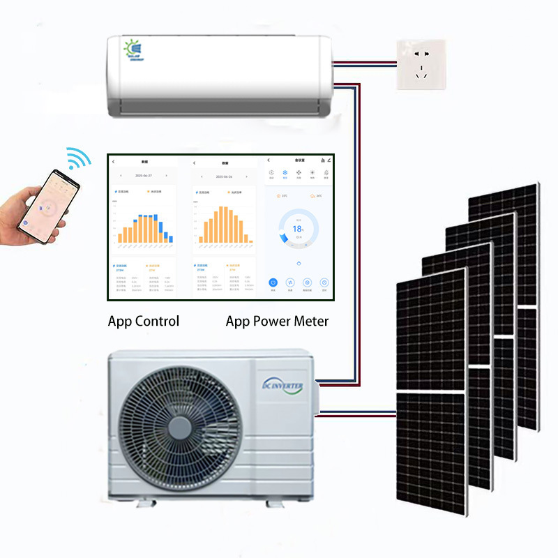 Saipan single-cooling corrosion-resistant solar direct-drive air conditioner 9000/12000/18000BTU APP-controlled photovoltaic Saipan single-cooling corrosion-resistant solar direct-drive air conditioner 9000/12000/18000BTU APP-controlled photovoltaic