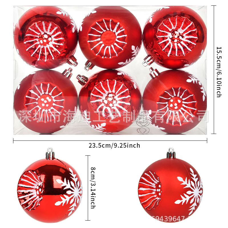 8CM bola de sol roja