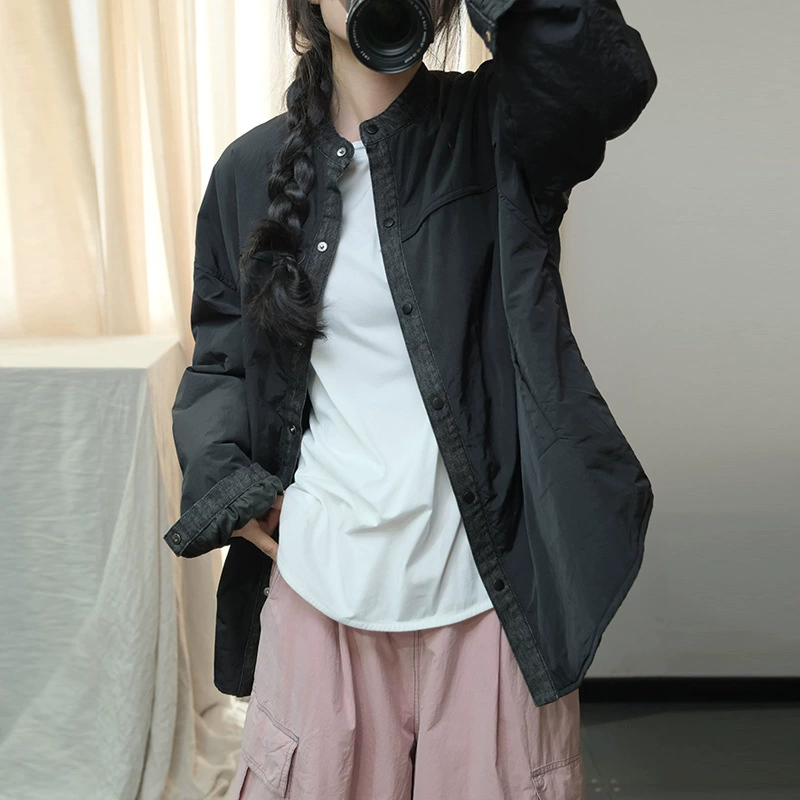 Autumn quilted down jacket, Korean style, oversize