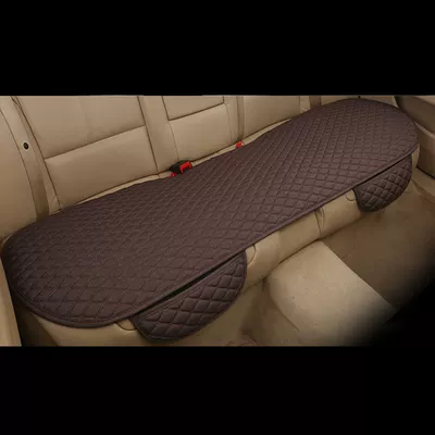 Seat cushion, seat cover | Three-Piece Set, Drop-Shipping Seat - brown-rear-seat-cushion