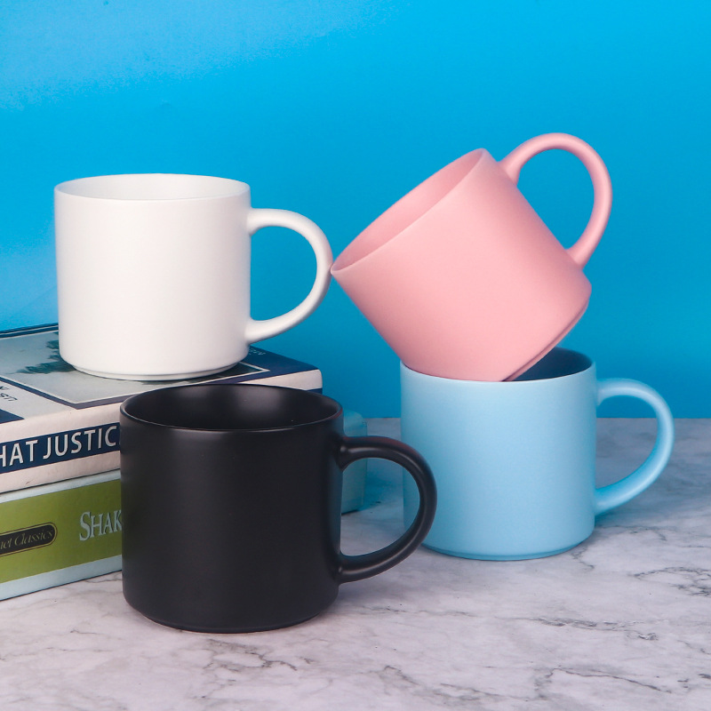 Colorida Taza de cerámica imprimible LOGO letras de gran capacidad taza de agua taza de café taza de oficina taza de regalo