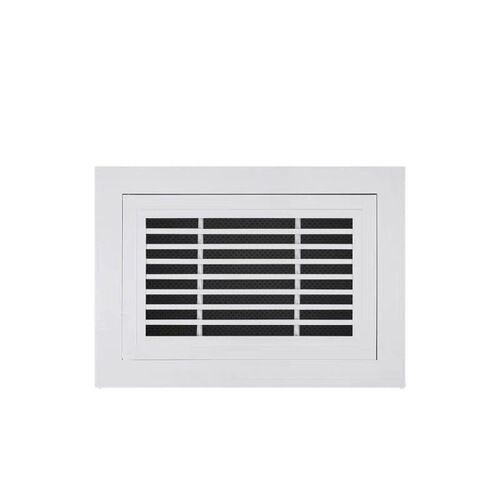 Factory direct sales aluminum alloy fixed louver air outlet exterior wall decoration rainproof central air conditioning outlet heating cover