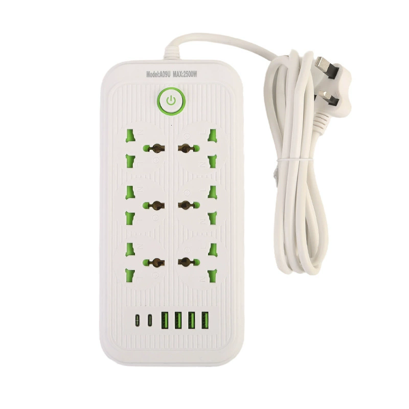 Экспортная розетка с 4 USB и 2 интерфейсами Type-C