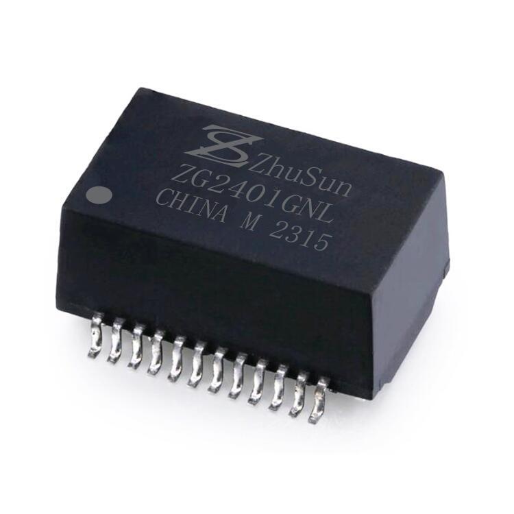 TG111-MSCE13LF 厂家生产工业级24PIN网络变压器/滤波器