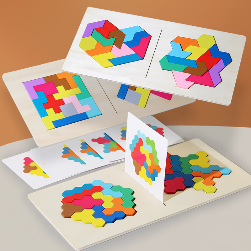 Cross-border graphic matching battle jigsaw puzzle children's parent-child interactive intelligence competition battle early education educational toys