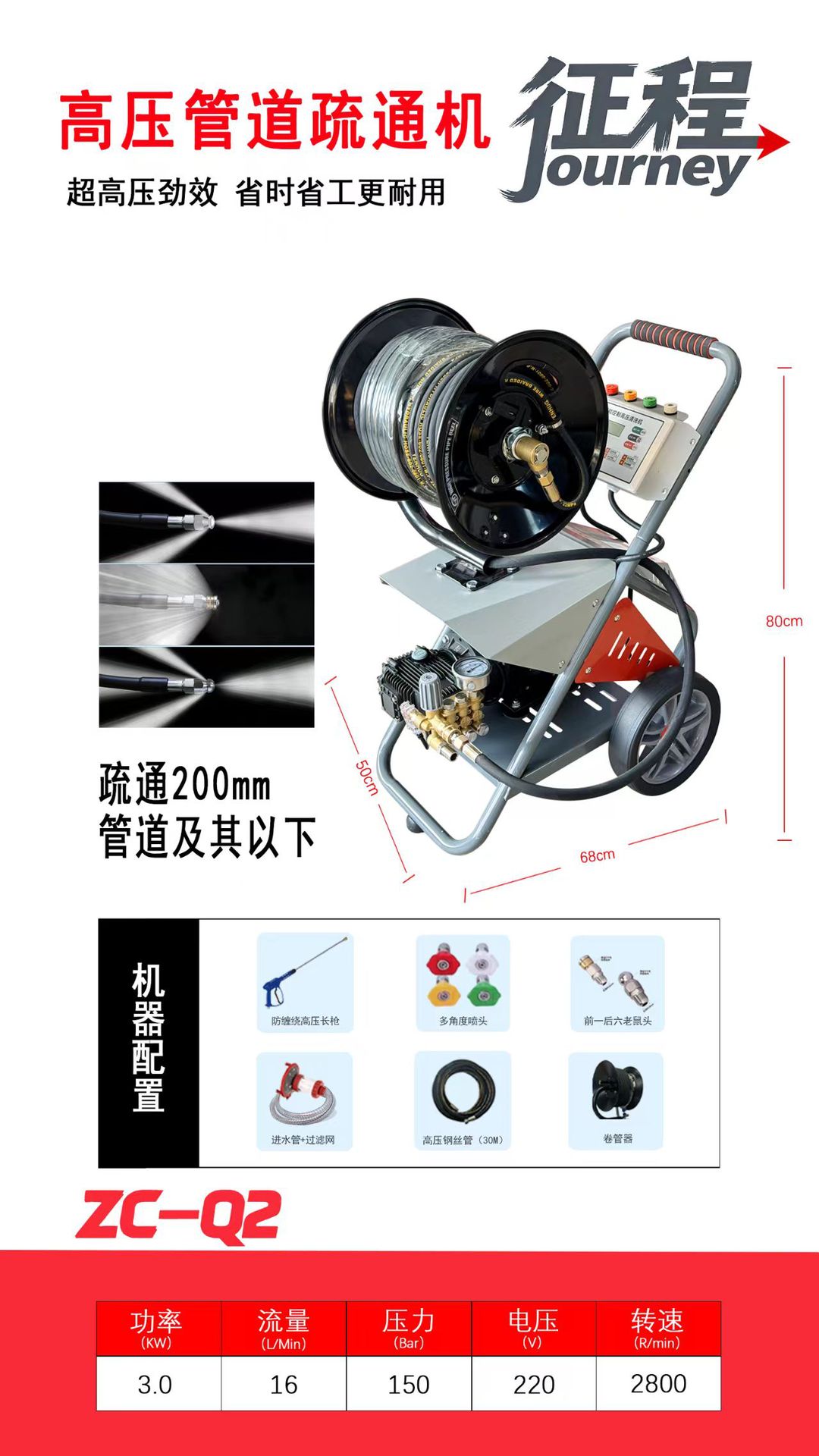 High-Pressure Car Washing Machine 220V Commercial Cleaning Water Booster Car Washing Pump Multi-Functional Car Washer