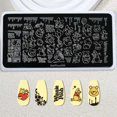 Plate Stainless Steel Cartoon Cute Kt Dırnaq bəzəkləri - tl-hotpress016-one-piece-12565cm