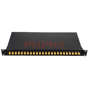 PTTP PUtian Taiping 24-port 19" Inch 1U Rack-moUnted 24-core ST Fiber Optic Patch Panel/optical Cable Terminal Box