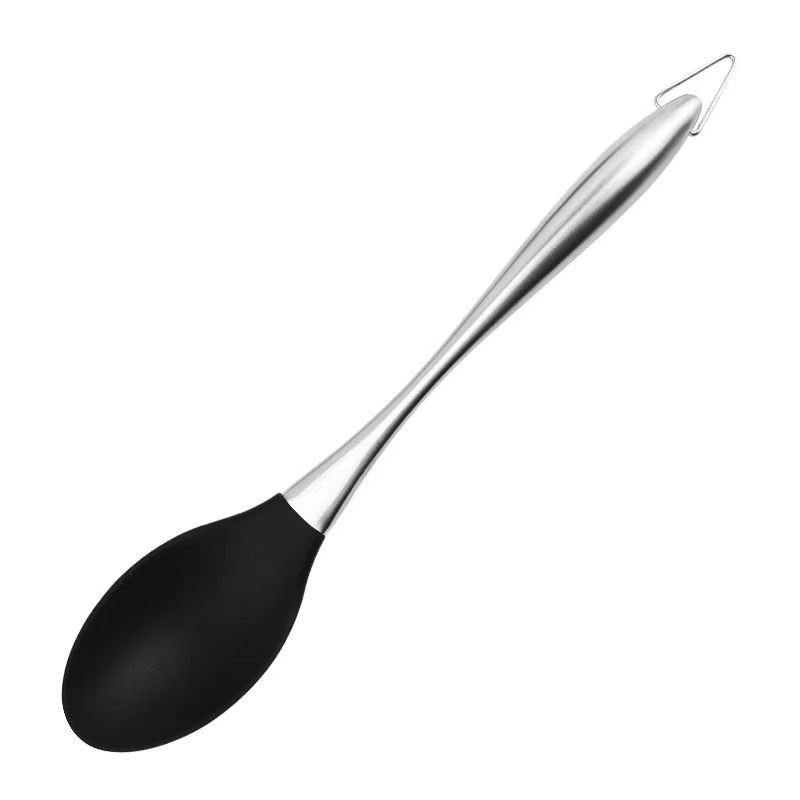 クロスボーダーシリコンキッチン用品調理用スパチュラセットチタンメッキステンレス鋼ハンドルシリコンスパチュラキッチン用品セット|undefined