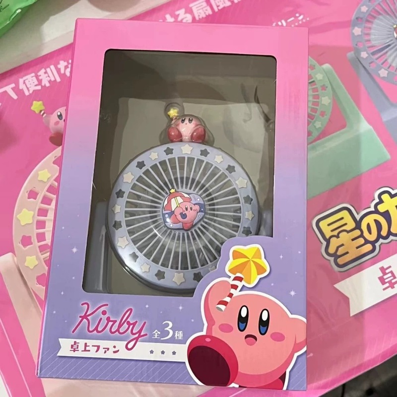 星のカービィ 夏 ミニ扇風機 オフィス用 漫画風 静音 デスクトップ 静音設計|undefined