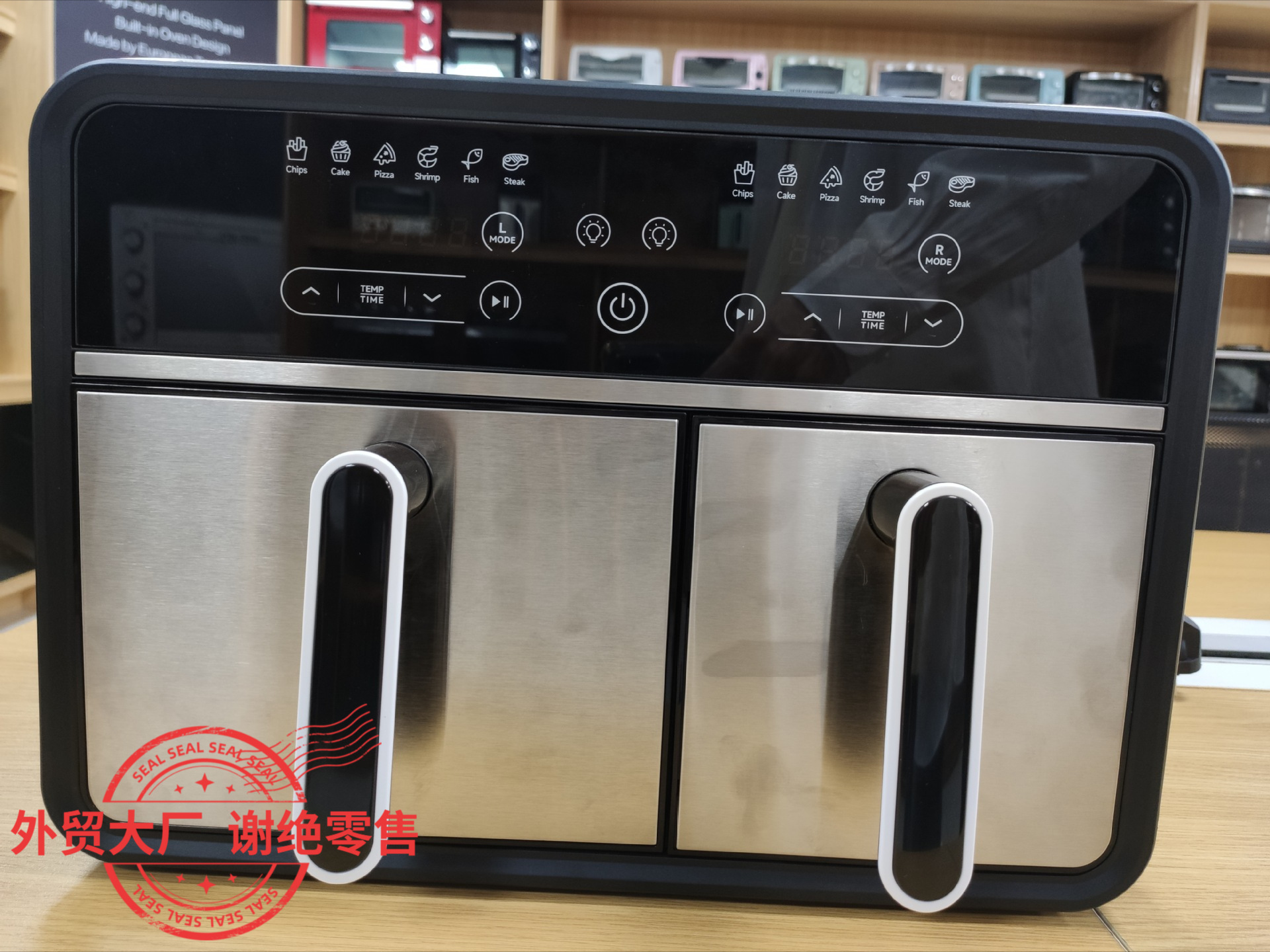 10L pequeña freidora de aire doméstica pantalla electrónica automática multifuncional de fábrica de comercio exterior personalizada KF10