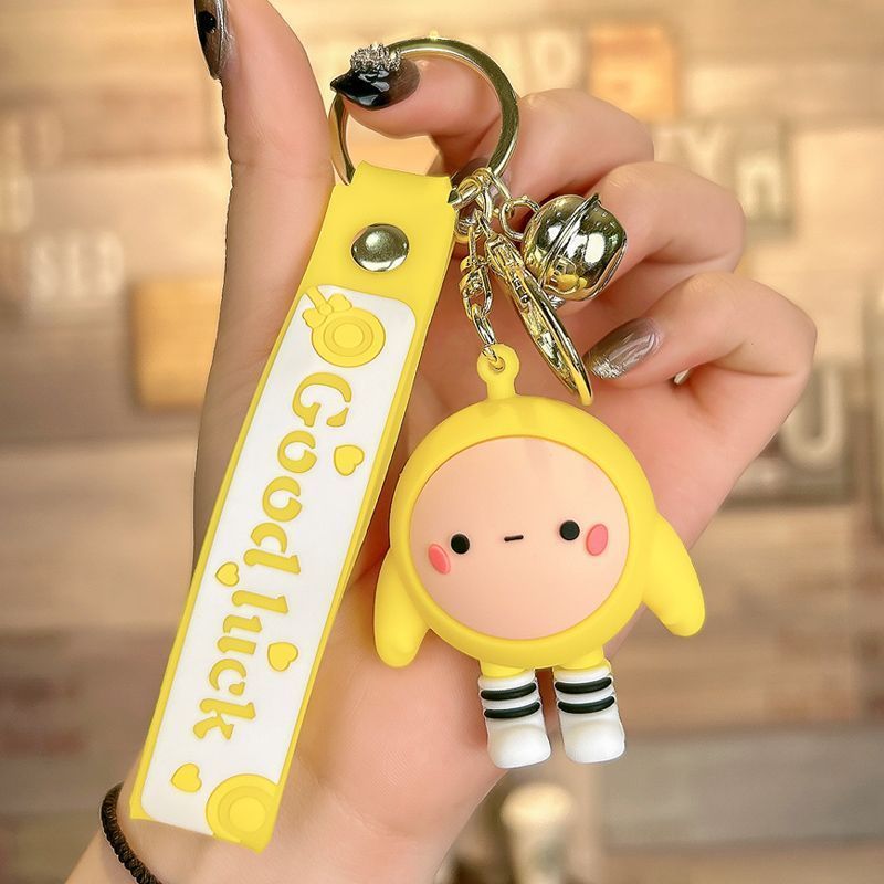 Huevo muñeca fiesta coche llavero bebé oso en línea celebridad mochila adornos perdido corazón oso coche llavero muñeca