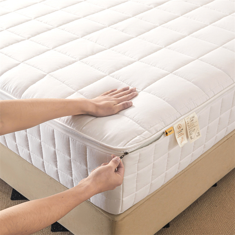 Wolxiang 2025 New Model Edge-Sealed Five-Sided Quilted Full-Cover Fitted Sheet Brushed Flannel Bed Cover Mattress Protector Large Grid Pattern Wolxiang 2025 New Model Edge-Sealed Five-Sided Quilted Full-Cover Fitted Sheet Brushed Flannel Bed Cover Mattress Protector Large Grid Pattern