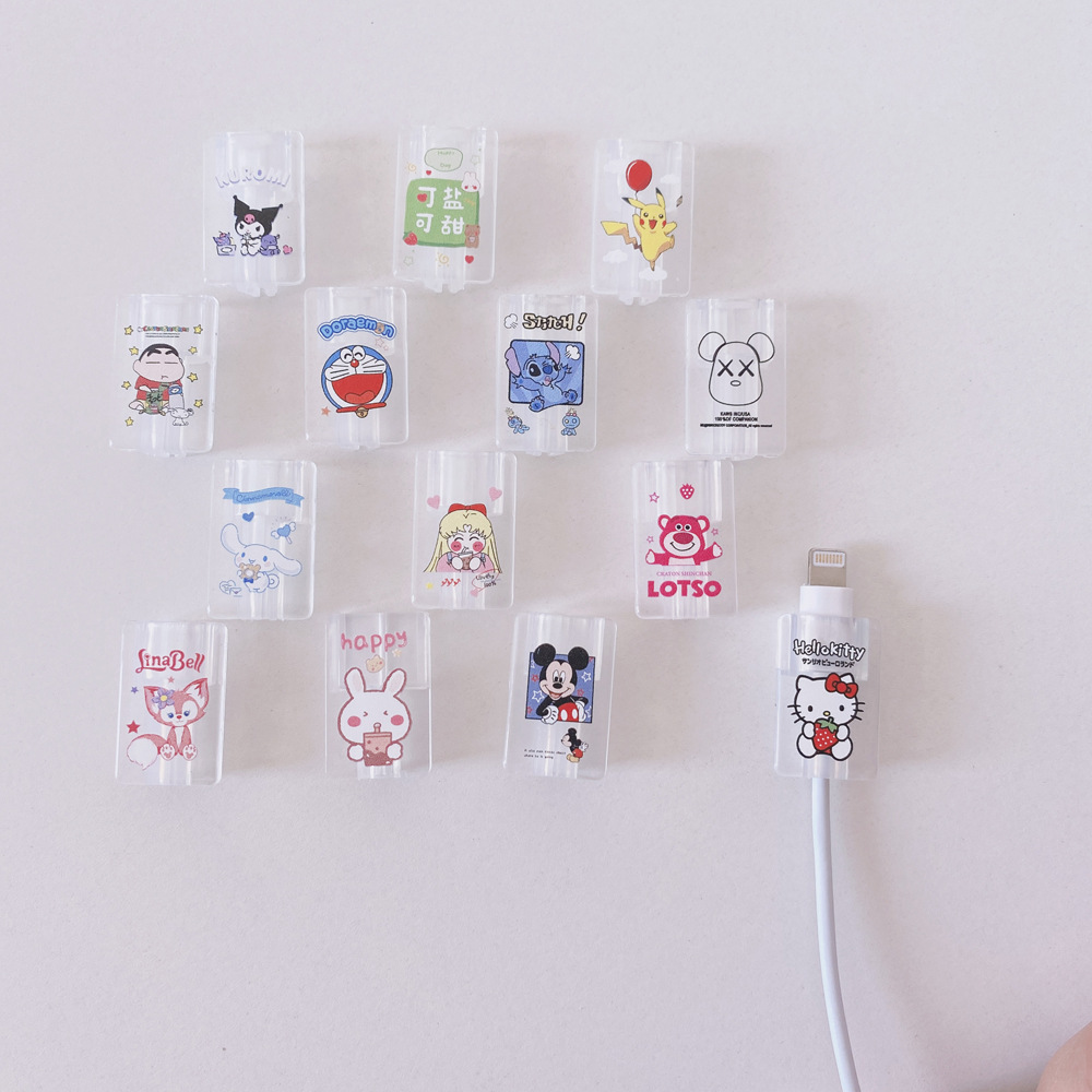 数据线保护套适用于苹果华为小米通用可爱充电线接口咬线器现货