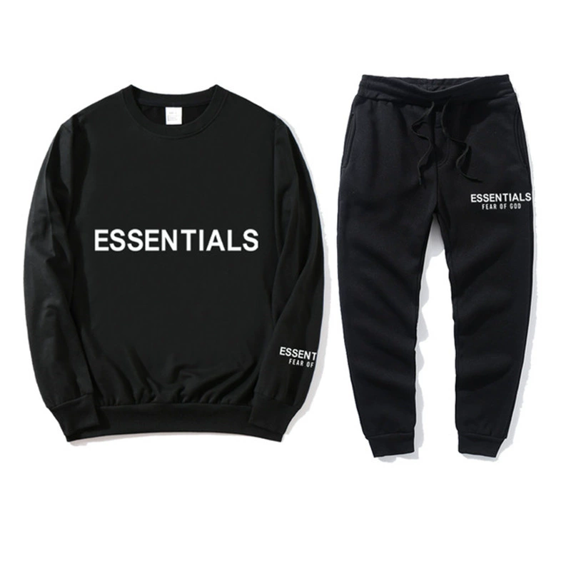 FEAR OF GOD двойная нить Essentials новый костюм на груди логотип суп принт пара садовый воротник свитер ТУМАН