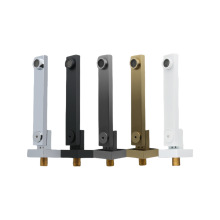 黄铜摇摆出水嘴嵌入墙式浴缸台盆冷热水旋转龙头淋浴下出水咀配件