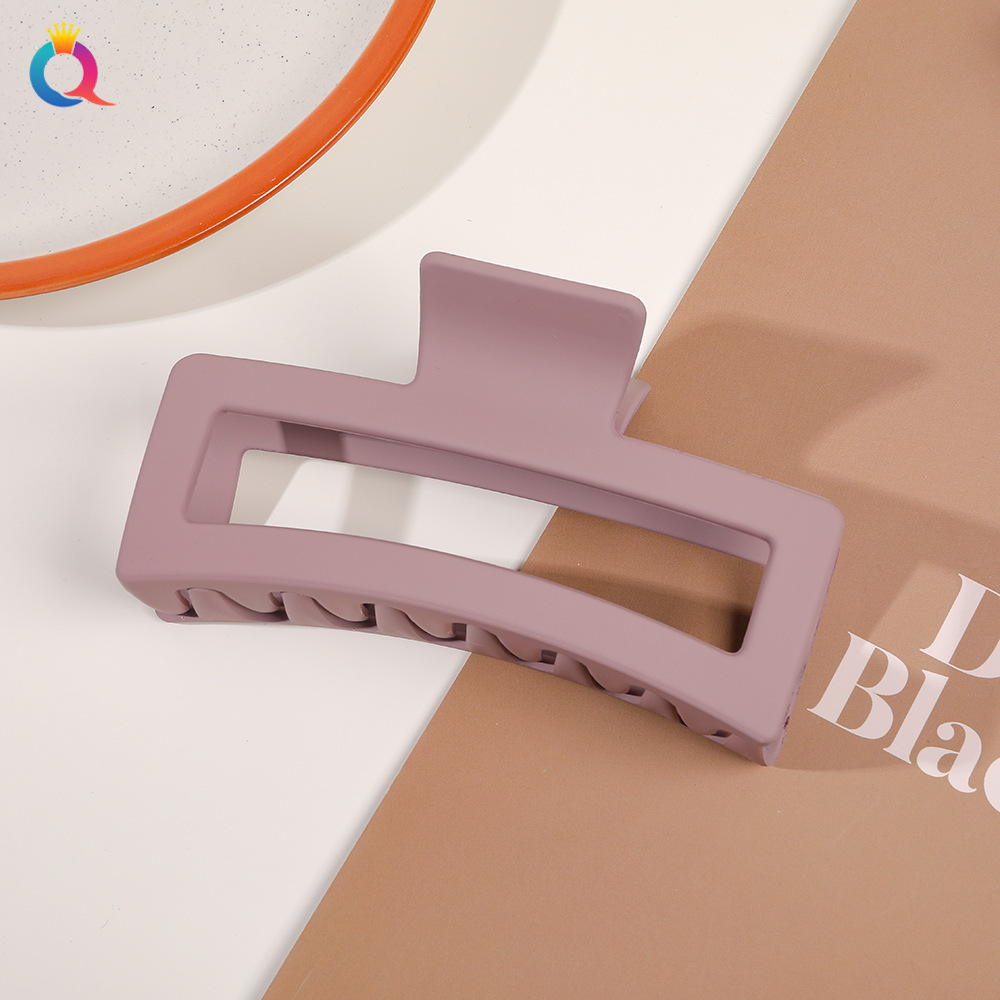 Oversized Shark Hair Claw Clip, Korean Morandi Style Hair Accessory_voghion.com
