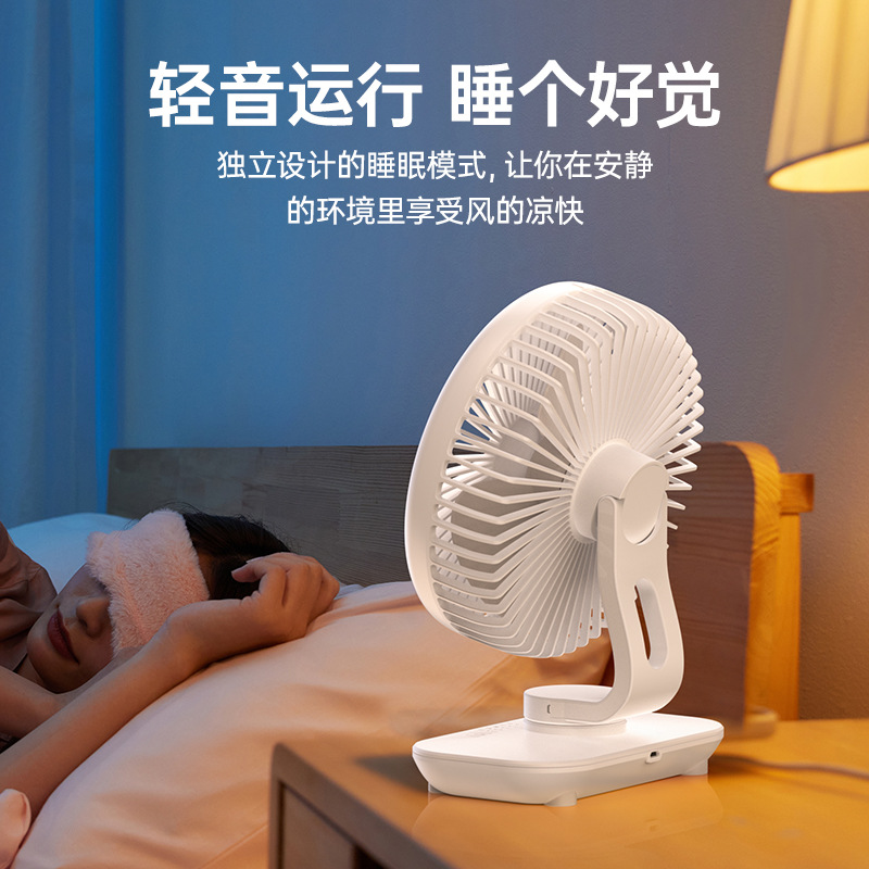 Nuevo modelo 2024 de ventilador USB pequeño con gran potencia de viento, ventilador de escritorio multifuncional para oficinas y escritorios de estudiantes. image 5
