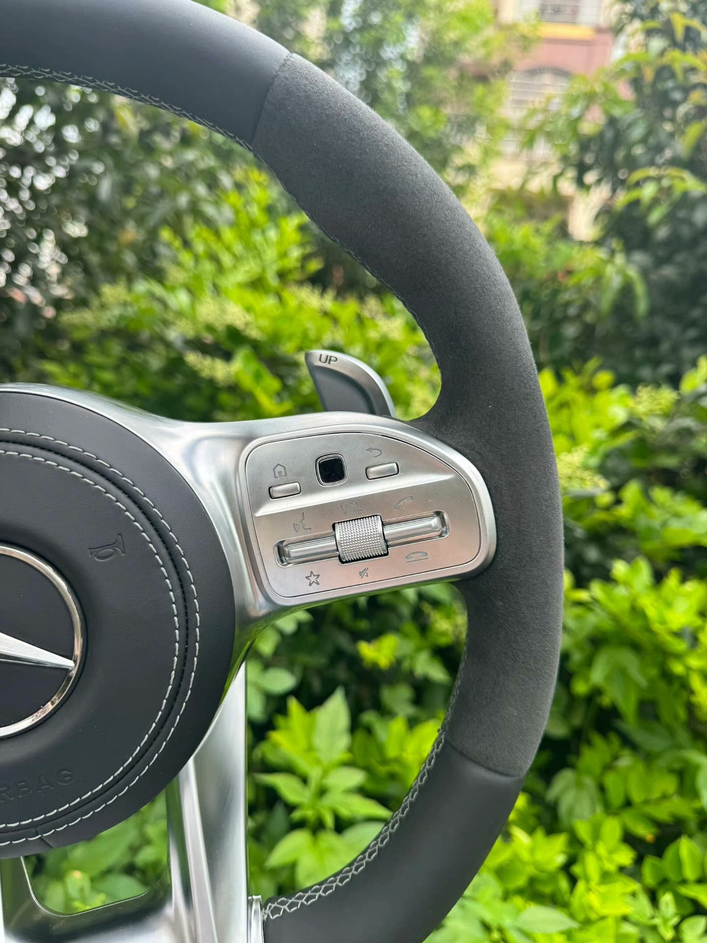 Mercedes-Benz steering wheel, C-Class, E-Class, S-Class, ML-Class, old models upgraded to new models, C200, E300, AMG809, suede
