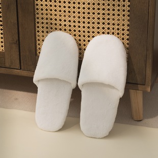 Coral Velvet Bread Shoes, Hotel Slippers, Disposable Supplies, Star Hotel and B&B Special Winter Warm and Non-Slip