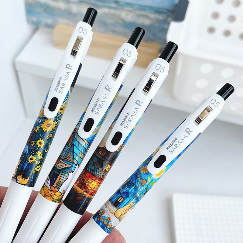 新しい ZEBRA ゼブラ JJ29 限定版ゴッホギフトボックスゲルペンプレスサンリオ DIY ステッカー水性ペン|undefined