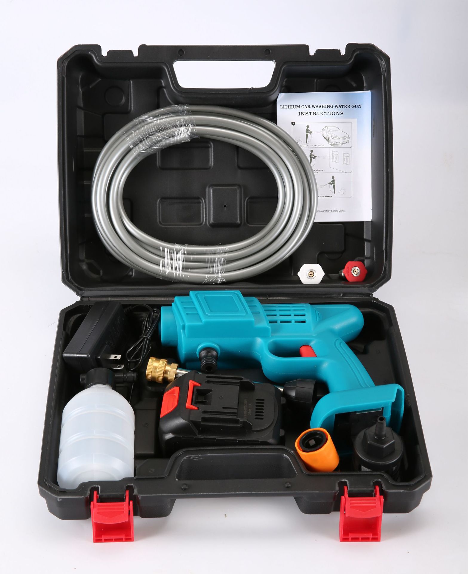 Factory direct electric car washer high pressure household car wash water gun Rechargeable Wireless lithium battery car wash artifact