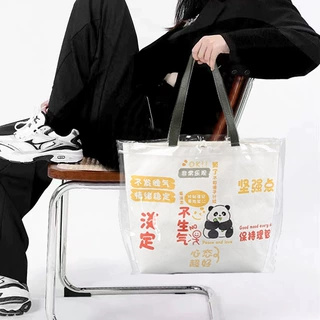 杜邦纸袋定制logo可水洗复古牛皮纸防水购物袋单肩手提袋定做