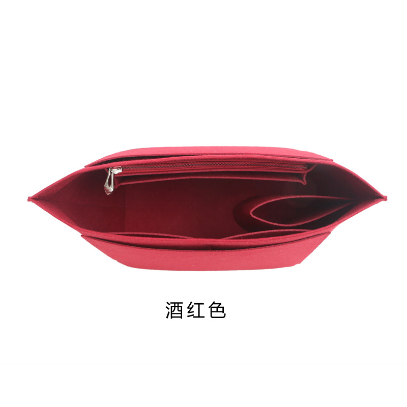 Cross-border Felt Longxiang Dumpling Bag Inner Bag Inner Bag Long and Short Handle Large small size Storage Bag Felt Cosmetic Bag
