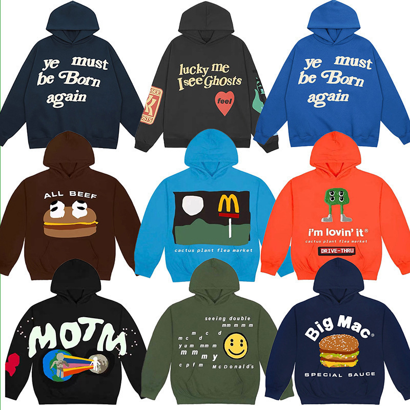 Cpfm Cho Kanye Niche Fashion Brand American High Street Casual Loose Couple Fog Hooded Sweatshirt Unisex Jacket