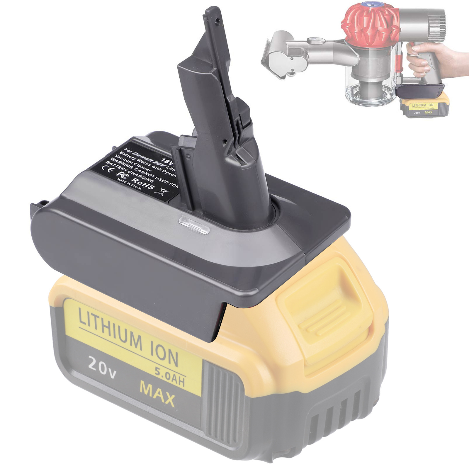 Adaptación para DYSON Dyson Vacuum Cleaner V7 V8 Adaptación para herramientas de Watch Makeda Dewey Batería de litio