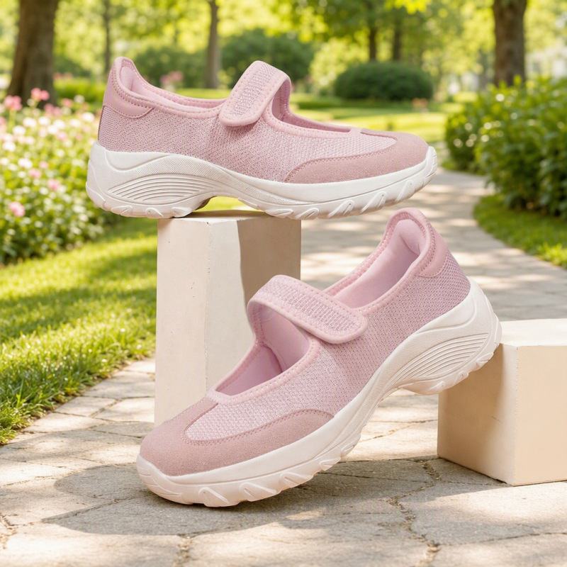 Cross-Border 2026 Spring and Summer Women's Outdoor Casual Lightweight Mary Jane Mom Shoes Versatile Comfortable Wide-Fit Sneakers Cross-Border 2026 Spring and Summer Women's Outdoor Casual Lightweight Mary Jane Mom Shoes Versatile Comfortable Wide-Fit Sneakers