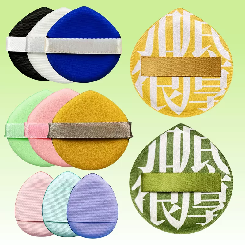 棉花糖粉扑黑凤梨拇指不吃粉q弹干湿两用粉底液气垫水滴形粉扑