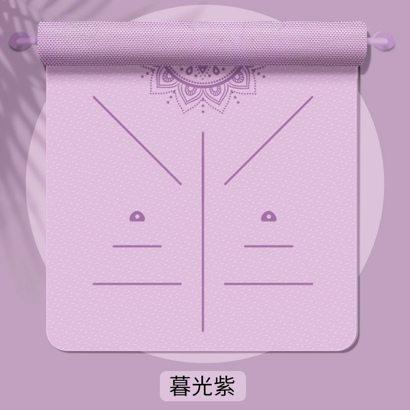 황혼의 보라색 자세 라인 스타일