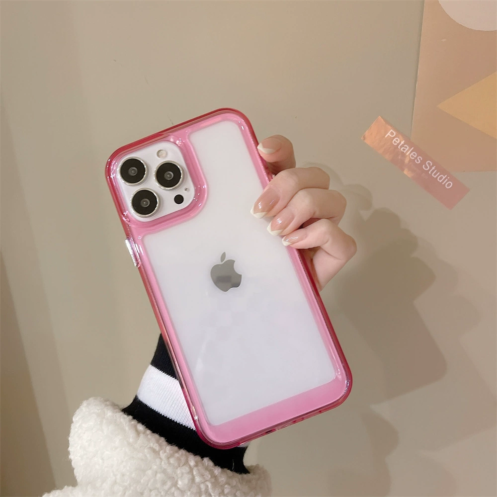 Apple, совместимый чехол для телефона, космический дизайн для iPhone 12 Pro, акриловый прозрачный защитный чехол, 2 в 1