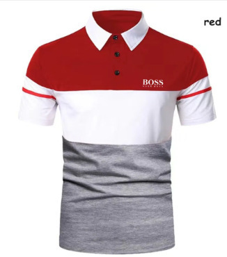 2024 nuevo Aliexpress transfronterizo verano delgado casual de manga corta cremallera estriada solapa camiseta camiseta polo