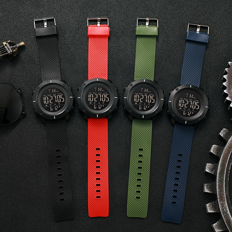 Comercio exterior transfronterizo gran dial multifuncional reloj electrónico moda deportes al aire libre hombres y mujeres estudiante pareja reloj impermeable