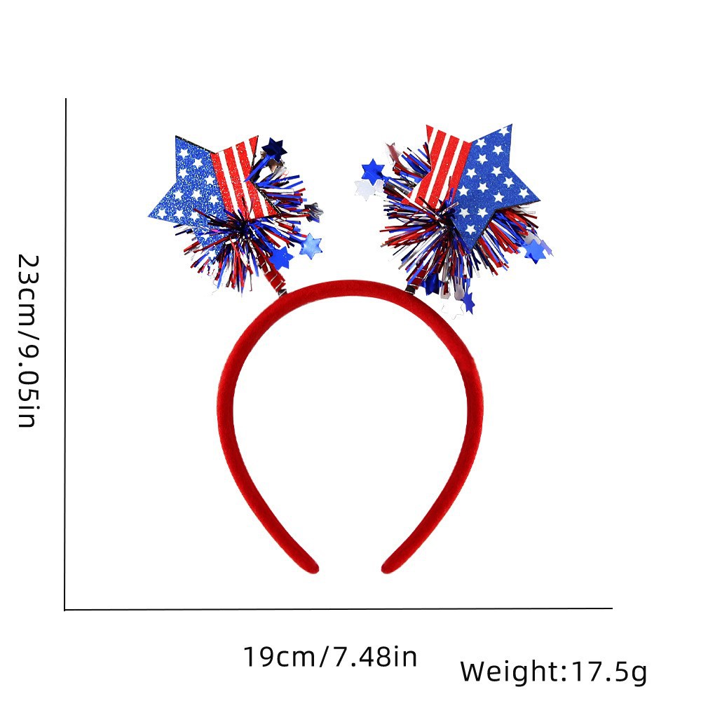 Estados Unidos, Canadá, México, decoraciones de la Copa del Mundo, fanáticos estadounidenses, bandas de pelo, porristas de fútbol, cheerleaders, bandera de Estados Unidos, cabeza