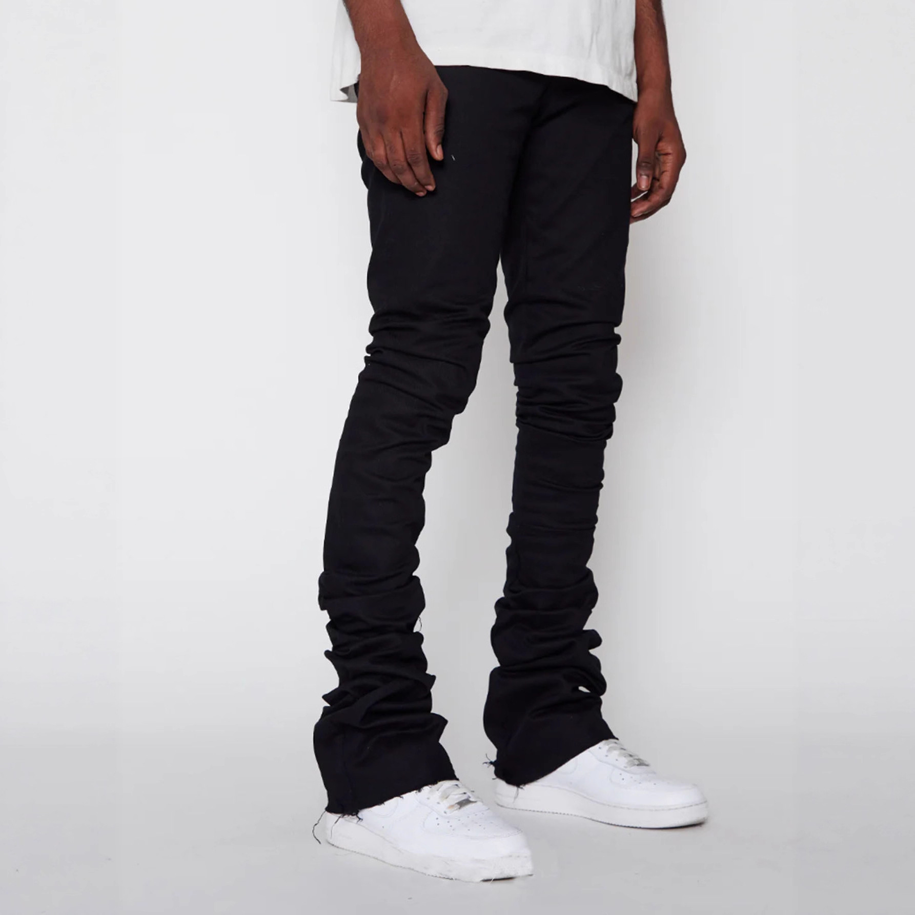 Nuovi jeans da uomo europei e americani a gamba dritta, moda di strada transfrontaliera, in denim patchwork elastico e molto venduti_voghion.com