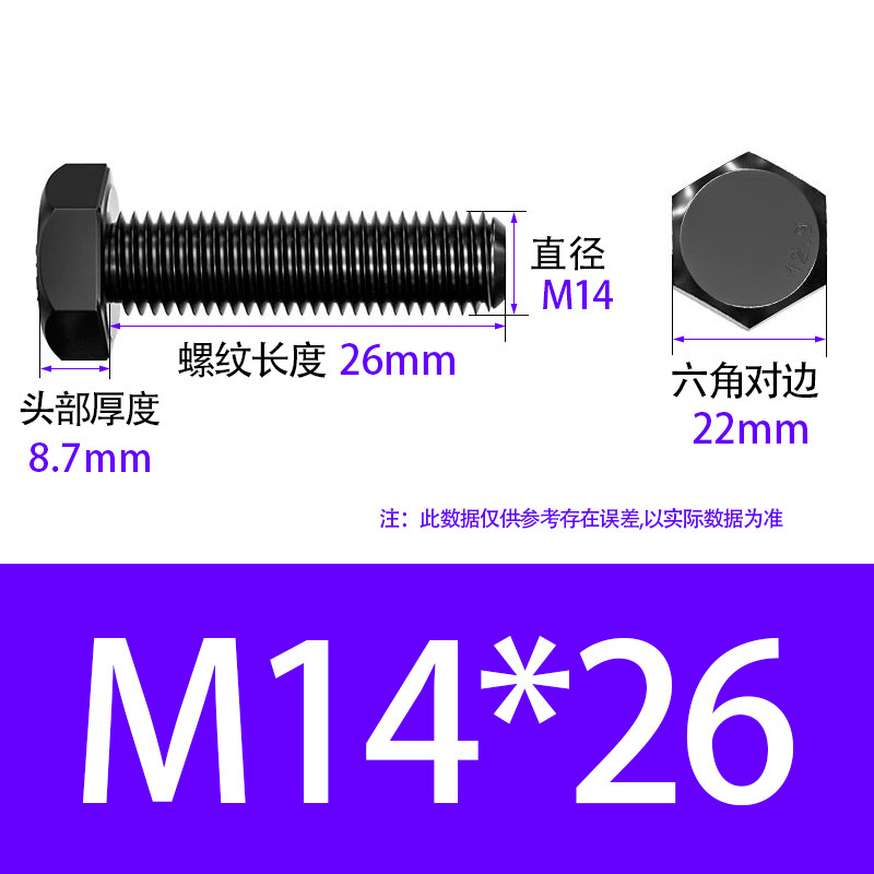 10.9级高强度螺栓M12-M36钢结构专用GB/T1228全螺纹外六角螺丝|undefined
