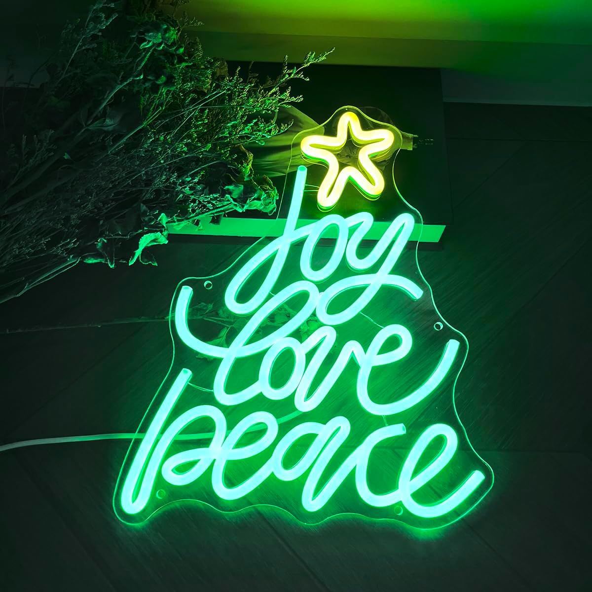 Amazon Hot Sale Feliz Navidad Neon LED Lightband Acrylic Art Decoration Wall Light Night Light Navidad