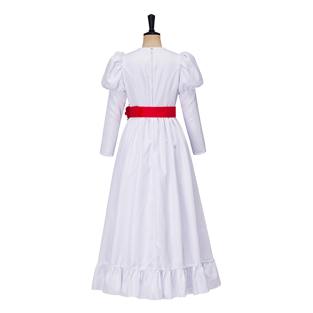 할로윈 원피스 CONJINGDOLL ANNABEL 코스프레 의상 할로윈 공포 화이트 원피스