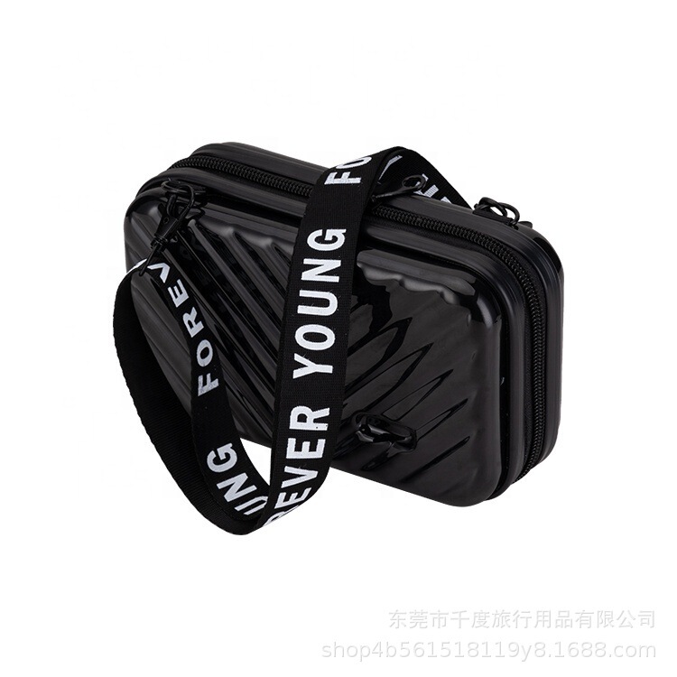 Multifunctional Wash Bag ABS + PC Hard Shell Waterproof Overnight Bag Cosmetic Bag Aviation Women's Clutch Bag Suitcase Style