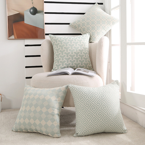 Nordic style living room sofa pillow cover simple office cushion cover ins style geometric waist pillow car waist pillow