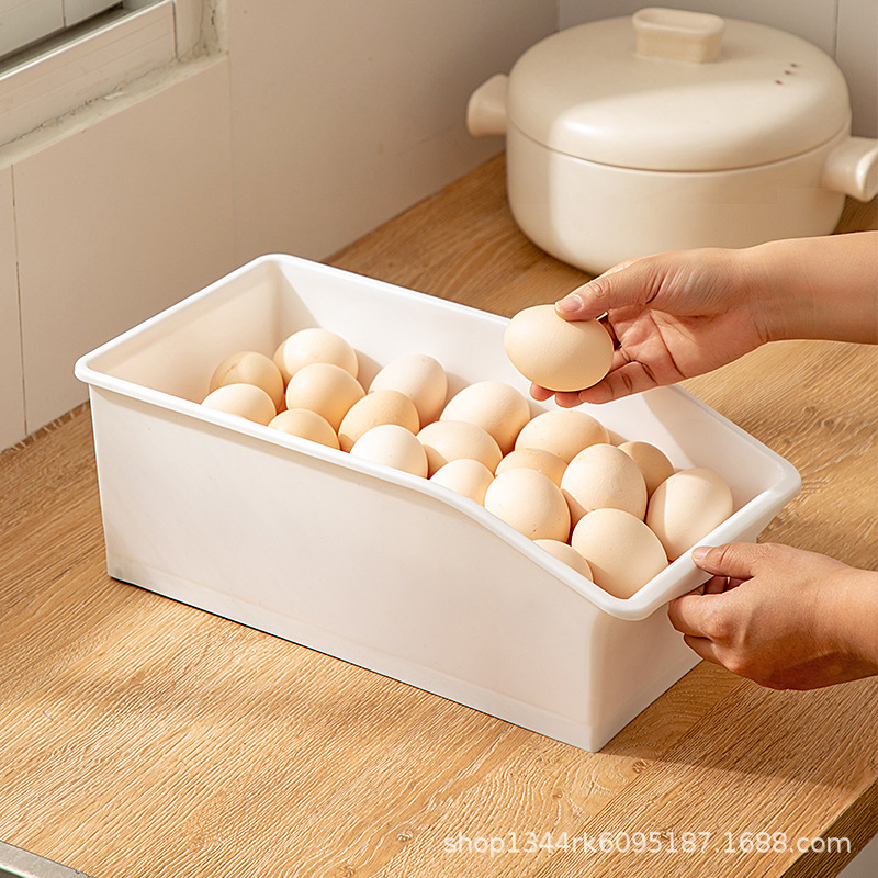 たまご収納カゴ引き出し式冷蔵庫冷凍収納ケース専用ドリンク収納整理神器キッチン整理ケース|undefined