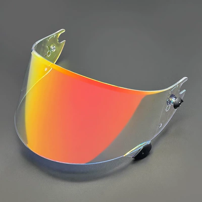 Lenses Sunscreen Mirrored, Dəbilqə (Kaska) aksesuarları - race-r-pro-gp-aurora-red