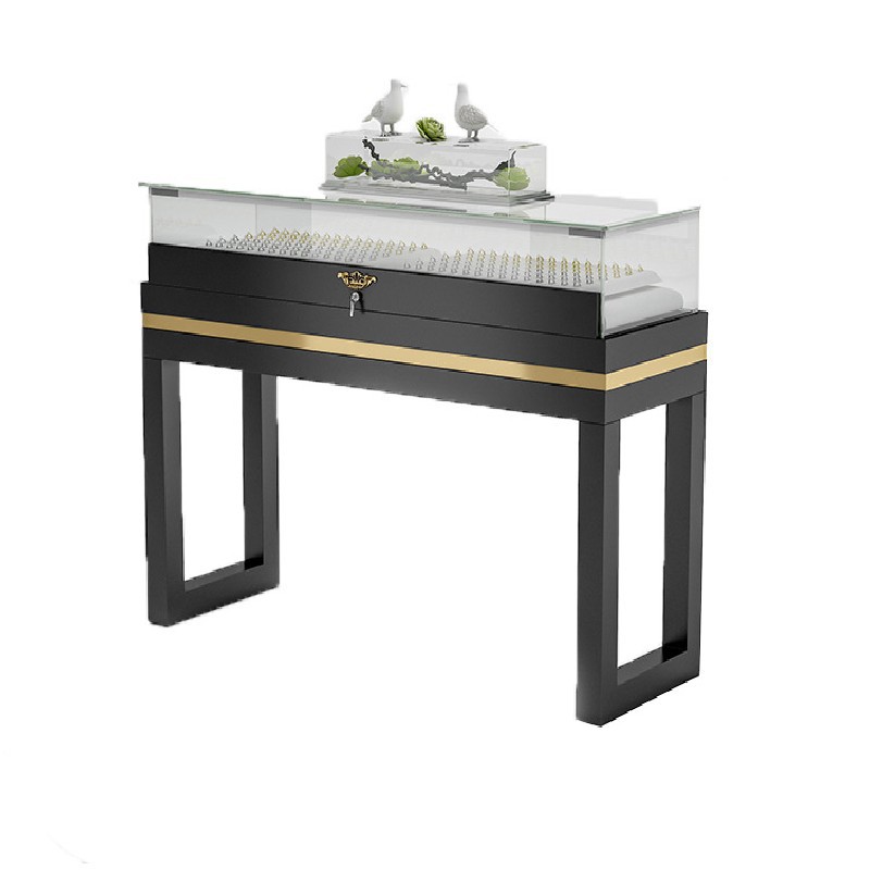 珠宝首饰品展示柜中式简约玻璃柜透明产品柜台古玩玉器陈列柜制作