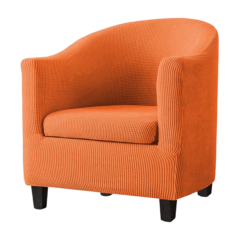 Funda de sofá elástica de una sola pieza con diseño de grano de maíz para cibercafés, hoteles y cafeterías, ajuste elástico para una persona.