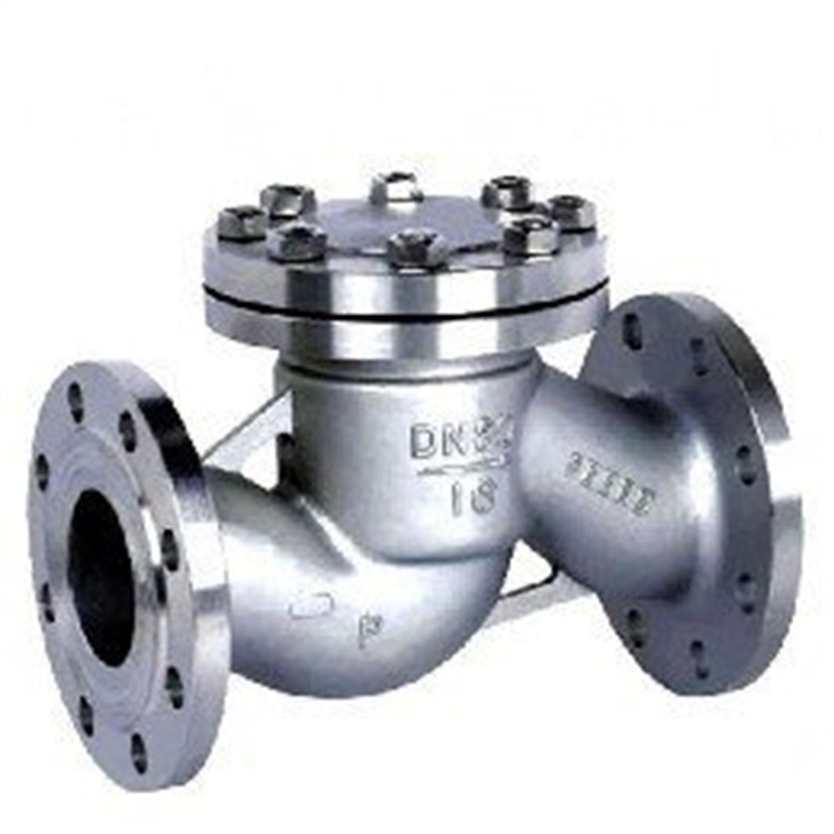 H41W-16P DN100工业防止介质导致专用止回阀 不锈钢法兰止回阀